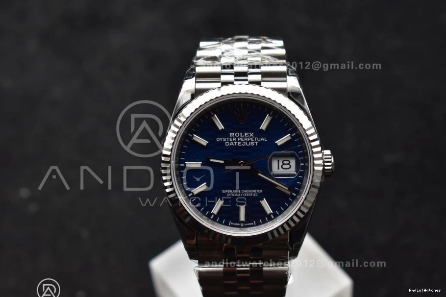 Edition on SS Jubilee 583 Dial DateJust EasyMatch VS 1:1 Best Checked Bracelet 36mm Blue VSF 126234 904L 0203